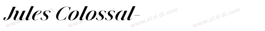 Jules Colossal字体转换